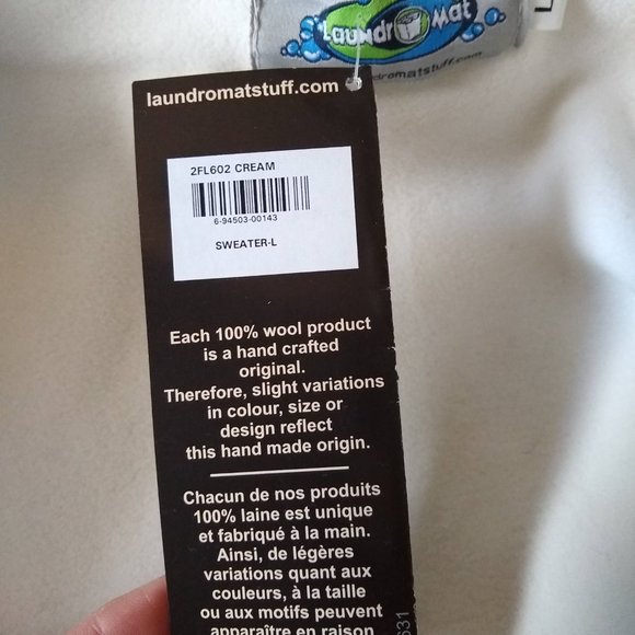 vintage y2k Laundromat wool sweater jacket with hood NWT - Picture 9 of 12